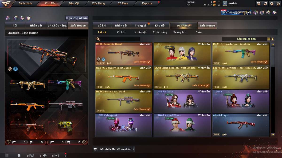 shop acc cf uy tin gia re